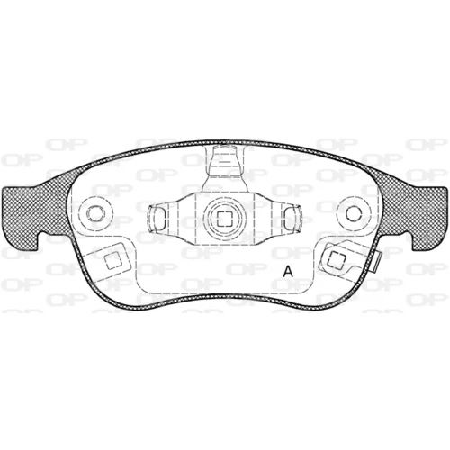 Sada brzdových platničiek kotúčovej brzdy OPEN PARTS BPA1248.12