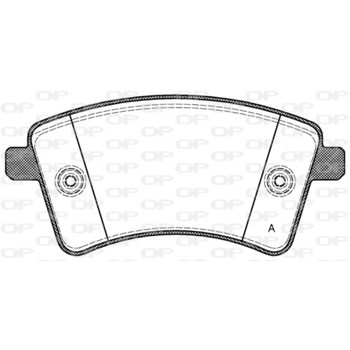 Sada brzdových platničiek kotúčovej brzdy OPEN PARTS BPA1351.00