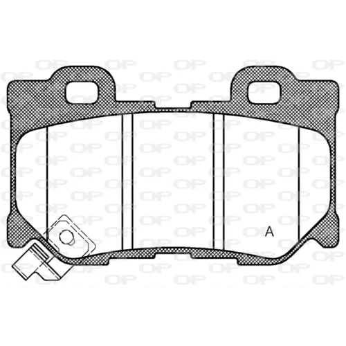 Sada brzdových platničiek kotúčovej brzdy OPEN PARTS BPA1365.01