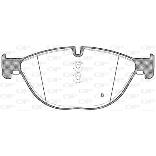 Sada brzdových platničiek kotúčovej brzdy OPEN PARTS BPA1414.00