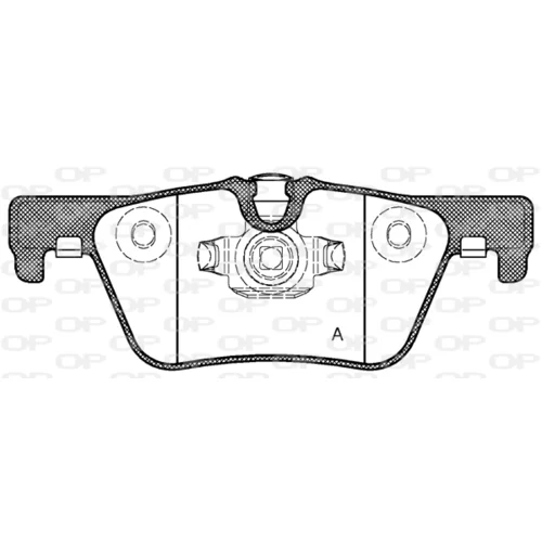 Sada brzdových platničiek kotúčovej brzdy OPEN PARTS BPA1476.00