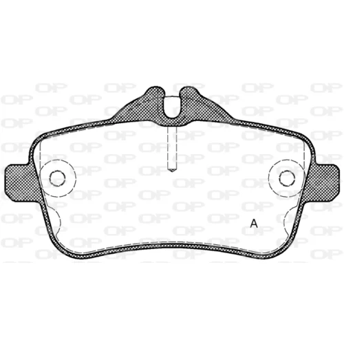 Sada brzdových platničiek kotúčovej brzdy OPEN PARTS BPA1503.00