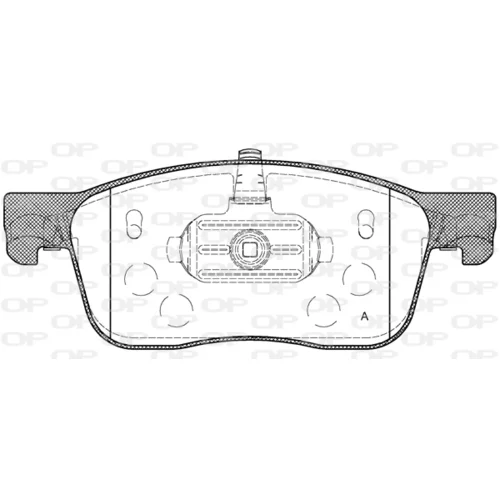 Sada brzdových platničiek kotúčovej brzdy OPEN PARTS BPA1719.00