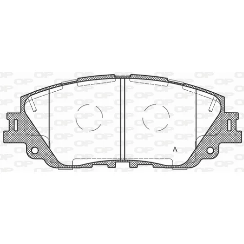 Sada brzdových platničiek kotúčovej brzdy OPEN PARTS BPA1787.00