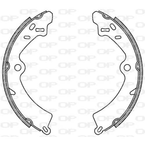 Sada brzdových čeľustí OPEN PARTS BSA2140.00