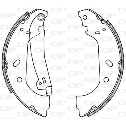 Sada brzdových čeľustí OPEN PARTS BSA2159.00