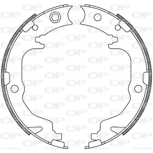 Sada brzdových čeľustí OPEN PARTS BSA2247.00