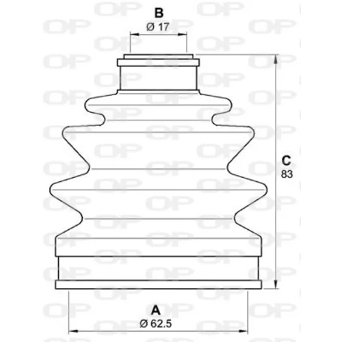Manžeta hnacieho hriadeľa - opravná sada SJK7188.00 (OPEN PARTS) - obr. 1