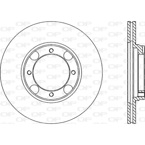 Brzdový kotúč OPEN PARTS BDA1192.20