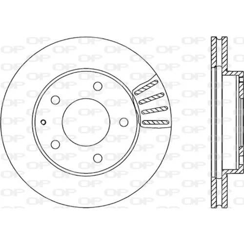 Brzdový kotúč OPEN PARTS BDA1277.20