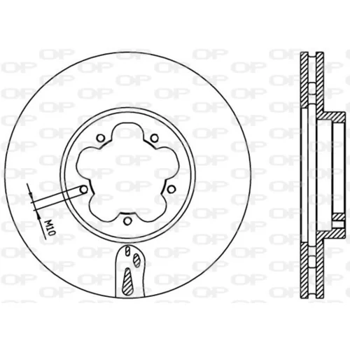 Brzdový kotúč OPEN PARTS BDA2369.20