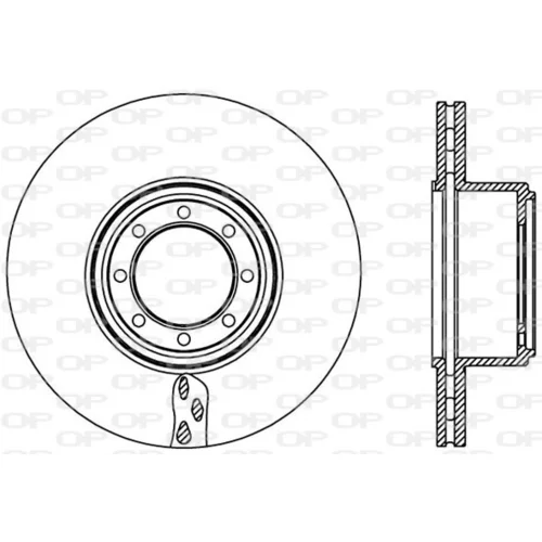 Brzdový kotúč OPEN PARTS BDA2451.20