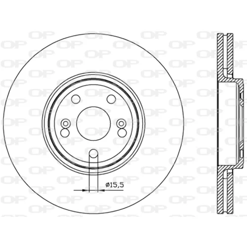 Brzdový kotúč OPEN PARTS BDA2452.20