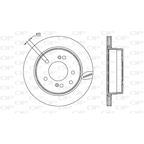 Brzdový kotúč OPEN PARTS BDA2557.20