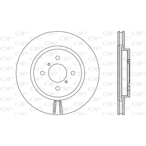 Brzdový kotúč BDA2661.20 (OPEN PARTS)
