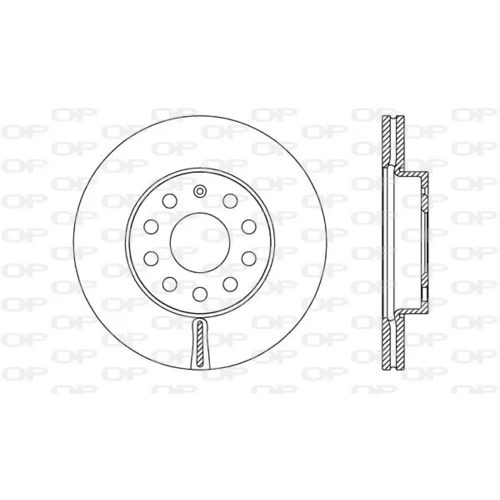 Brzdový kotúč OPEN PARTS BDA2722.20