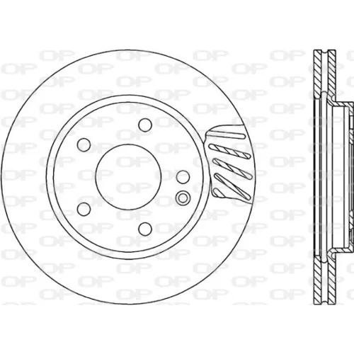 Brzdový kotúč OPEN PARTS BDR1700.20