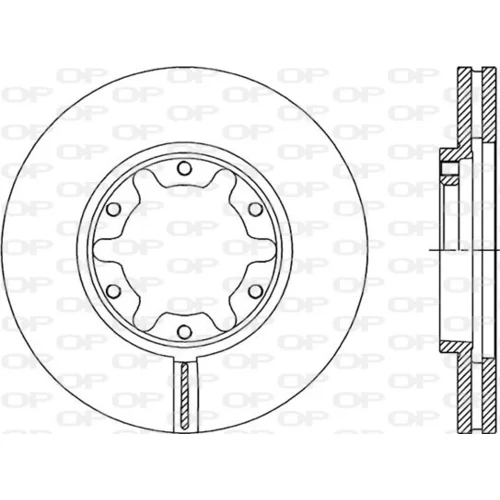 Brzdový kotúč OPEN PARTS BDR2051.20