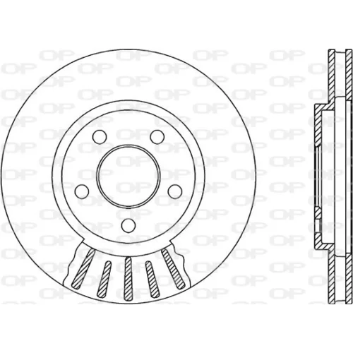 Brzdový kotúč BDR2090.20 (OPEN PARTS)
