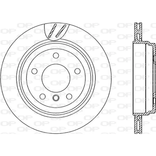 Brzdový kotúč OPEN PARTS BDR2243.20