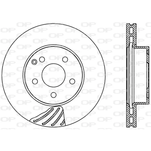 Brzdový kotúč OPEN PARTS BDR2418.20