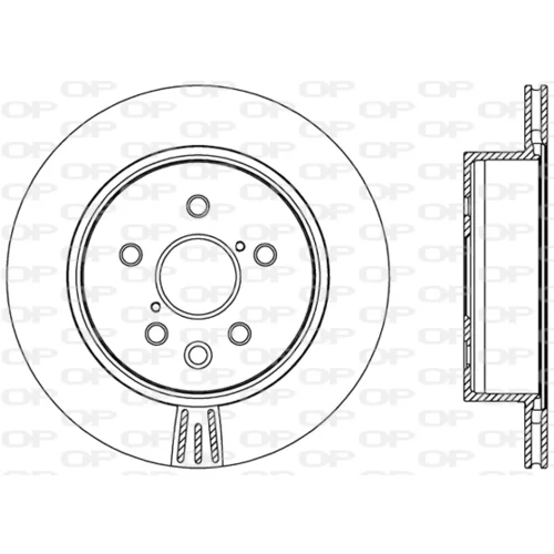 Brzdový kotúč OPEN PARTS BDR2461.20