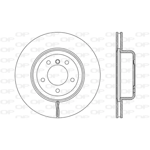 Brzdový kotúč OPEN PARTS BDR2681.20