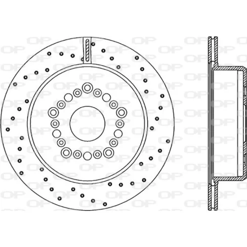 Brzdový kotúč OPEN PARTS BDRS1568.25