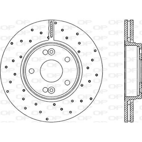 Brzdový kotúč OPEN PARTS BDRS1958.25