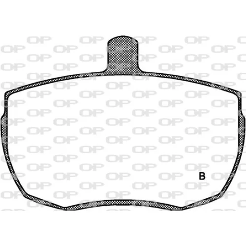 Sada brzdových platničiek kotúčovej brzdy BPA0056.04 (OPEN PARTS) - obr. 1