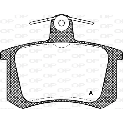 Sada brzdových platničiek kotúčovej brzdy OPEN PARTS BPA0135.20