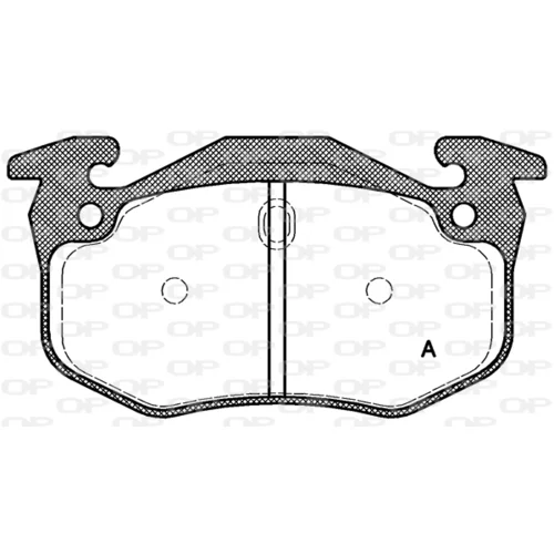 Sada brzdových platničiek kotúčovej brzdy OPEN PARTS BPA0144.70