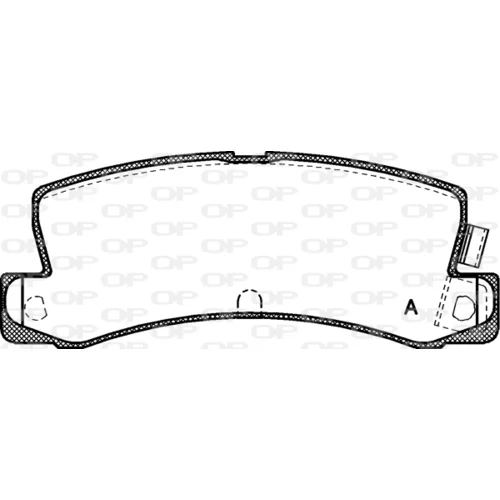 Sada brzdových platničiek kotúčovej brzdy OPEN PARTS BPA0214.04
