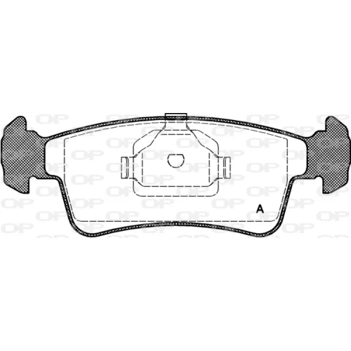 Sada brzdových platničiek kotúčovej brzdy OPEN PARTS BPA0240.00