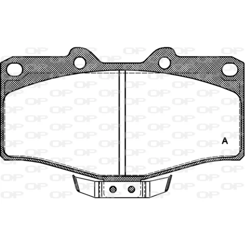 Sada brzdových platničiek kotúčovej brzdy OPEN PARTS BPA0315.04