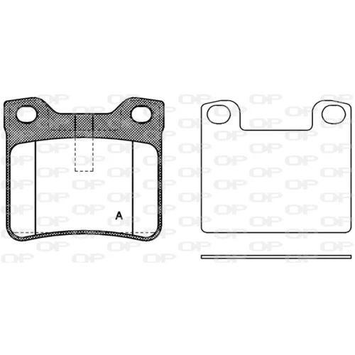 Sada brzdových platničiek kotúčovej brzdy OPEN PARTS BPA0321.10