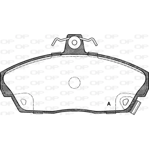 Sada brzdových platničiek kotúčovej brzdy OPEN PARTS BPA0337.02