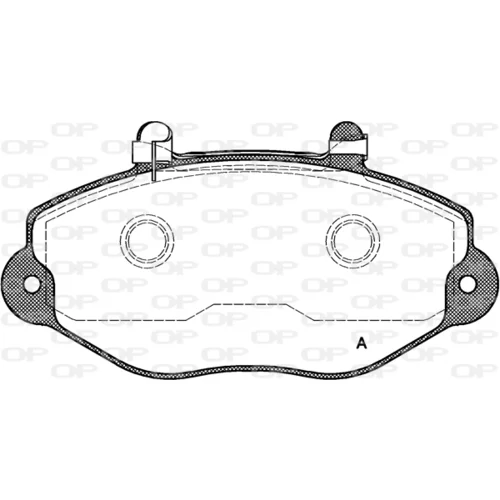 Sada brzdových platničiek kotúčovej brzdy OPEN PARTS BPA0392.02