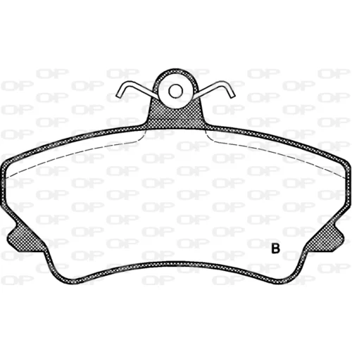 Sada brzdových platničiek kotúčovej brzdy BPA0409.02 (OPEN PARTS) - obr. 1