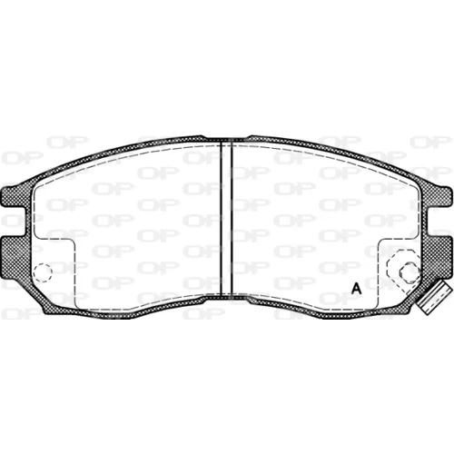 Sada brzdových platničiek kotúčovej brzdy OPEN PARTS BPA0460.02