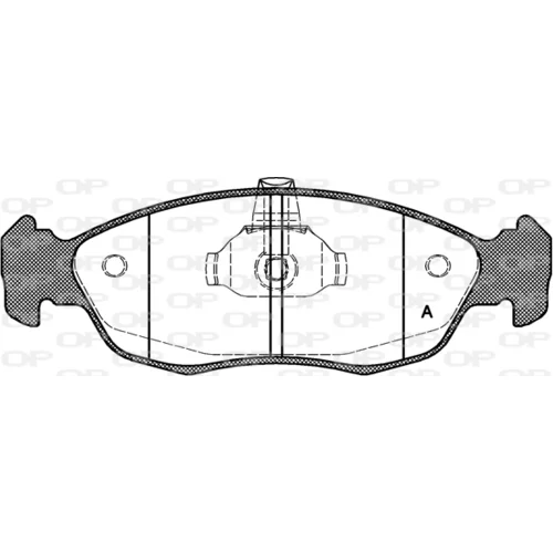 Sada brzdových platničiek kotúčovej brzdy OPEN PARTS BPA0461.10