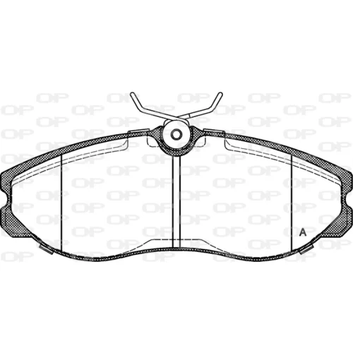 Sada brzdových platničiek kotúčovej brzdy OPEN PARTS BPA0462.00