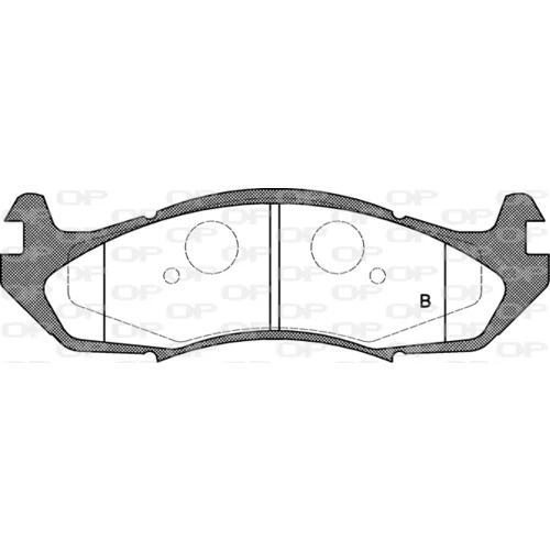 Sada brzdových platničiek kotúčovej brzdy BPA0463.00 (OPEN PARTS) - obr. 1
