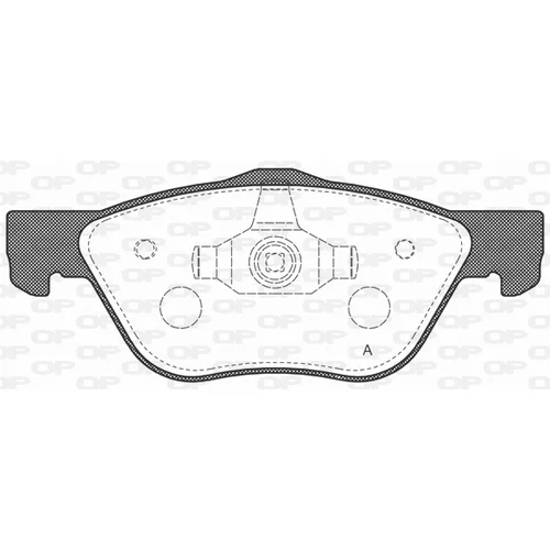 Sada brzdových platničiek kotúčovej brzdy OPEN PARTS BPA0589.20