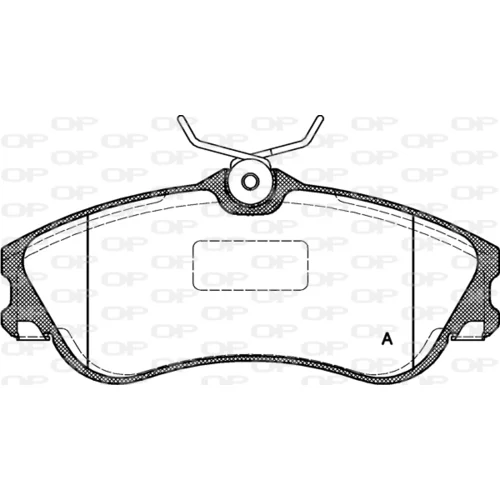 Sada brzdových platničiek kotúčovej brzdy OPEN PARTS BPA0634.00