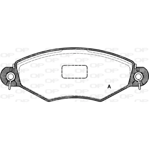 Sada brzdových platničiek kotúčovej brzdy OPEN PARTS BPA0643.10