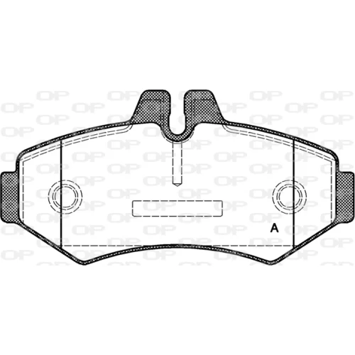 Sada brzdových platničiek kotúčovej brzdy OPEN PARTS BPA0733.00