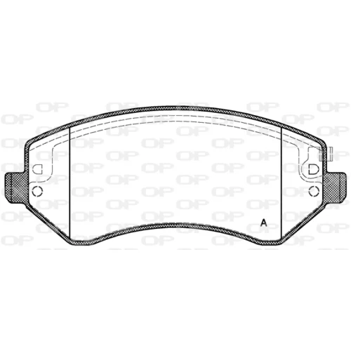 Sada brzdových platničiek kotúčovej brzdy OPEN PARTS BPA0807.02