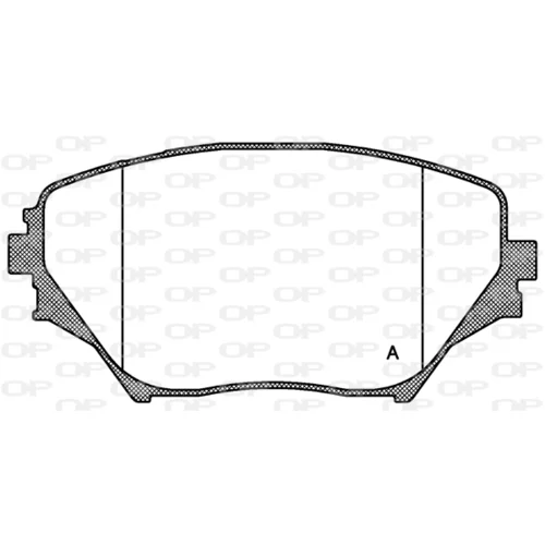 Sada brzdových platničiek kotúčovej brzdy OPEN PARTS BPA0813.00