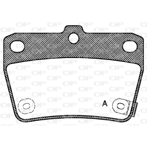 Sada brzdových platničiek kotúčovej brzdy OPEN PARTS BPA0839.02